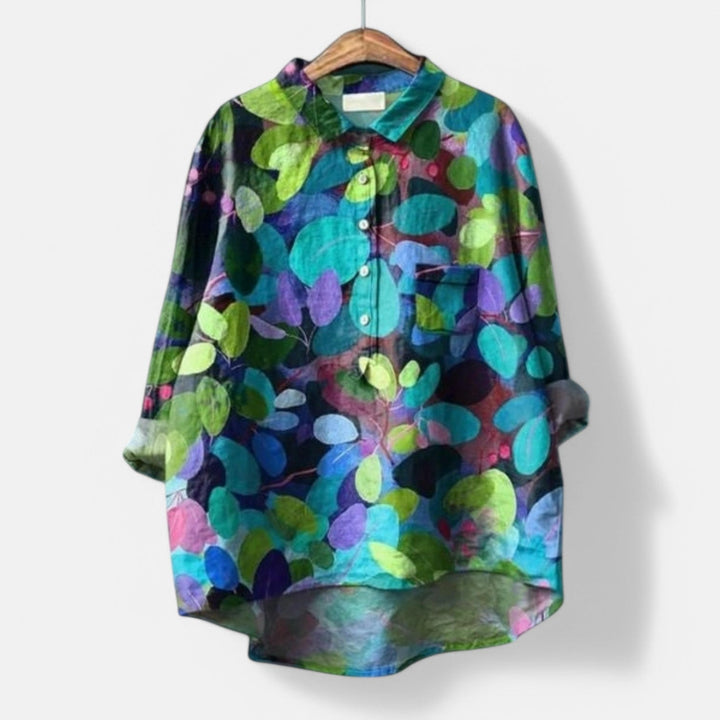 Kiara Stylish Loose Fit Floral Blouse for Summer Comfort
