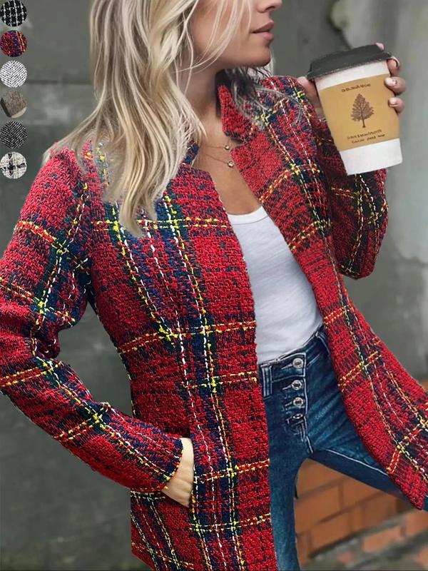 Amélie | Women’s Plaid Longline Coat