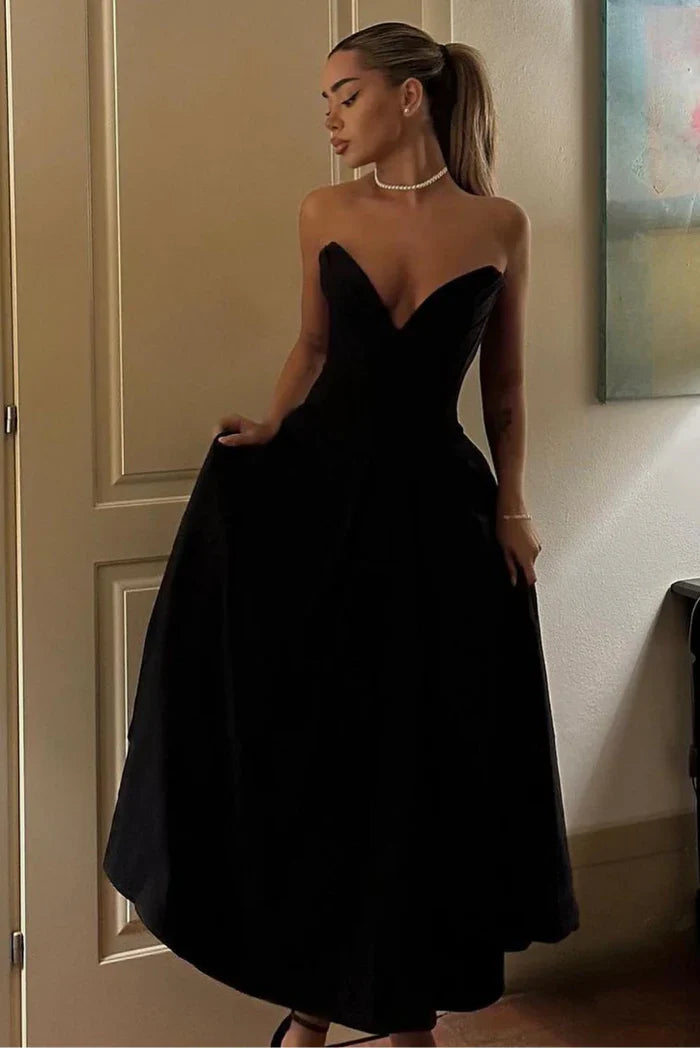 Lorelei Off-the-Shoulder Corset Midi Dress with Structured Fit for Autumn