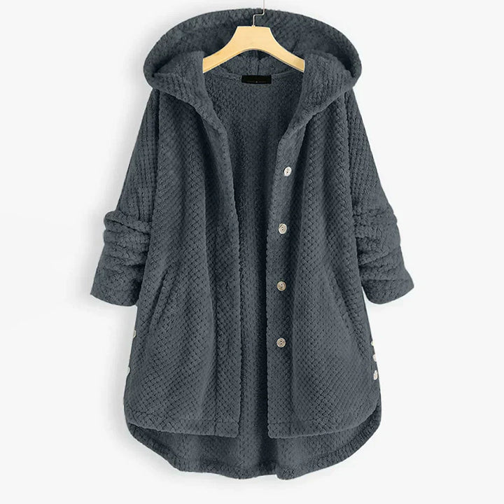 Franca Reversible Hooded Fleece Jacket – Warm and Comfortable Autumn Outerwear