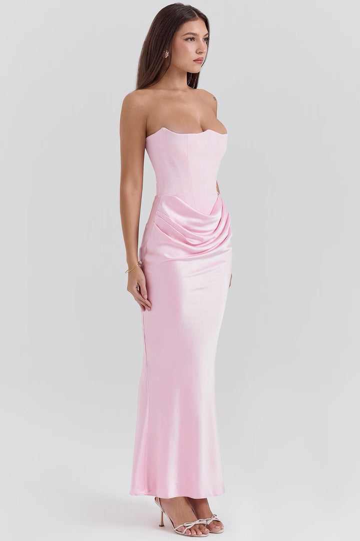 Tessa Strapless Maxi Dress Lightweight Elegant Silhouette Summer