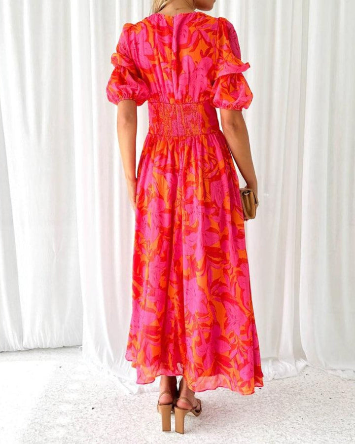 Lavinia Floral Print Maxi Dress Lightweight Summer Style