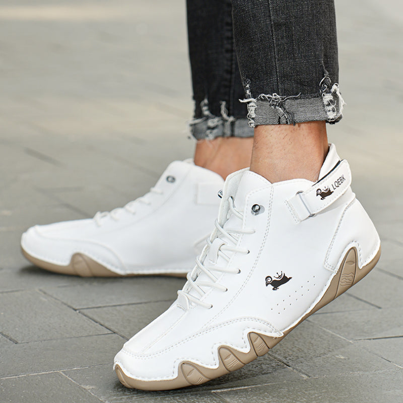 Non-Slip Comfortable Leather Shoes with Orthopedic Insoles for Sensitive Feet Unisex – Autumn