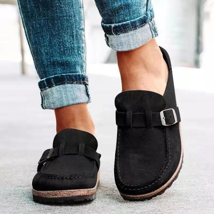 Gabrielle Stylish Loafers with Buckle – Comfortable Footwear for Autumn