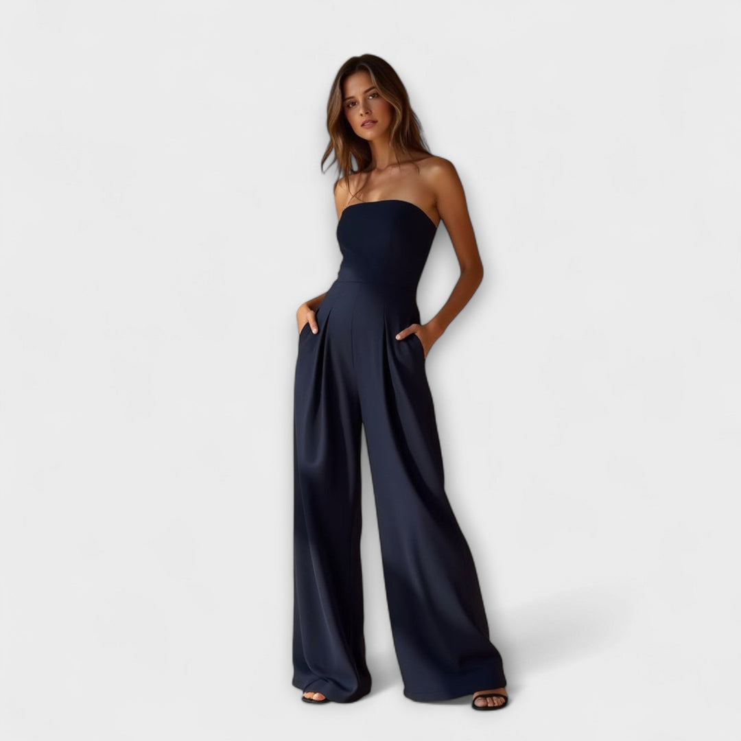 Amelie Strapless Wide-Leg Jumpsuit Stylish Comfortable Summer Essential