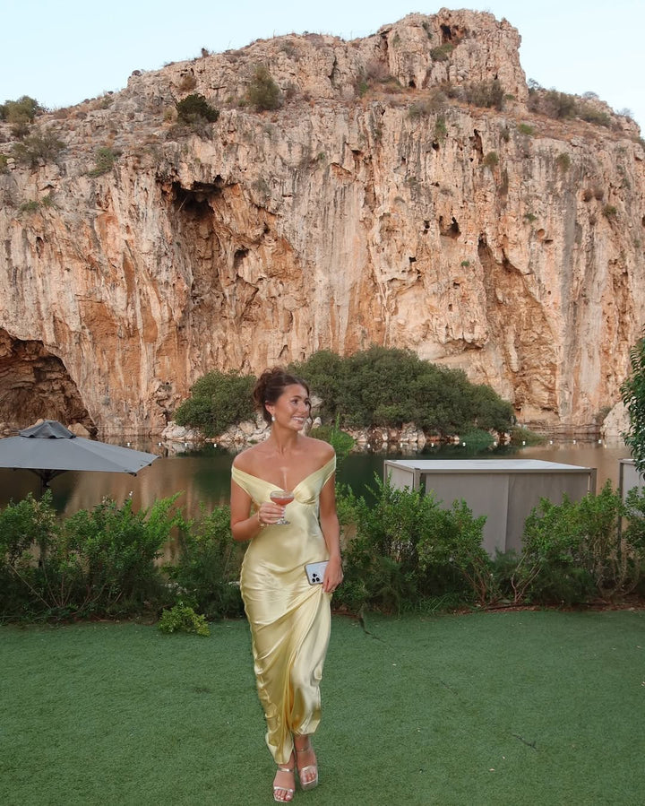 Emory Satin Backless Maxi Dress Elegant Evening Gown for Autumn