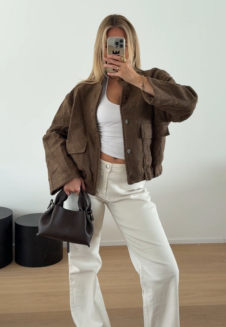 TEDDY JACKET CHOCOLATE