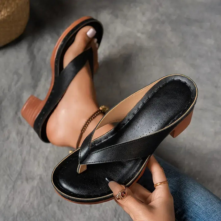 Ascend Stylish Summer Heeled Sandals with Comfortable Elegant Design