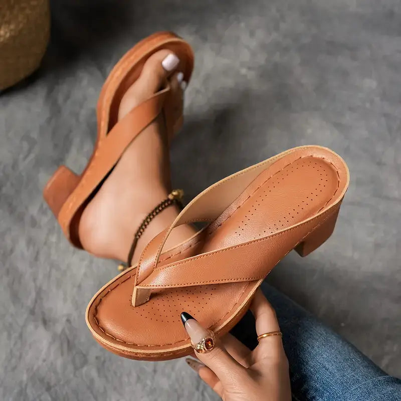 Ascend Stylish Summer Heeled Sandals with Comfortable Elegant Design