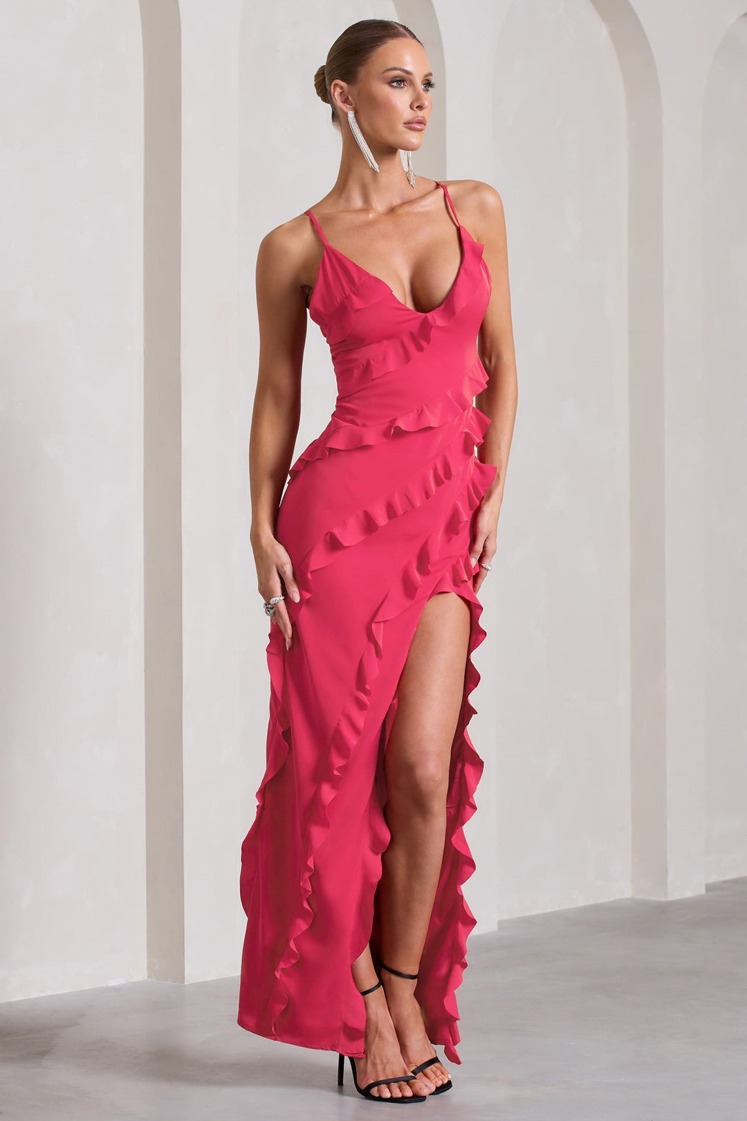 Lottie Elegant Off-Shoulder Backless Maxi Dress for Autumn and Summer