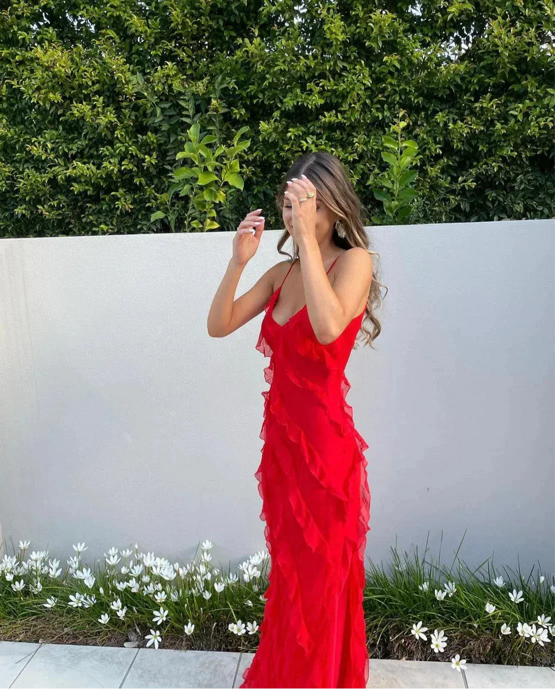 Lottie Elegant Off-Shoulder Backless Maxi Dress for Autumn and Summer