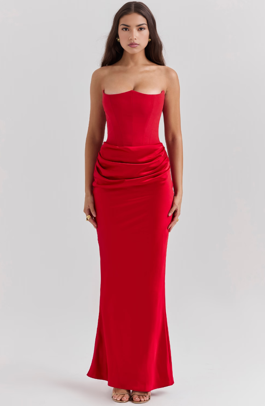 Tessa Strapless Maxi Dress Lightweight Elegant Silhouette Summer