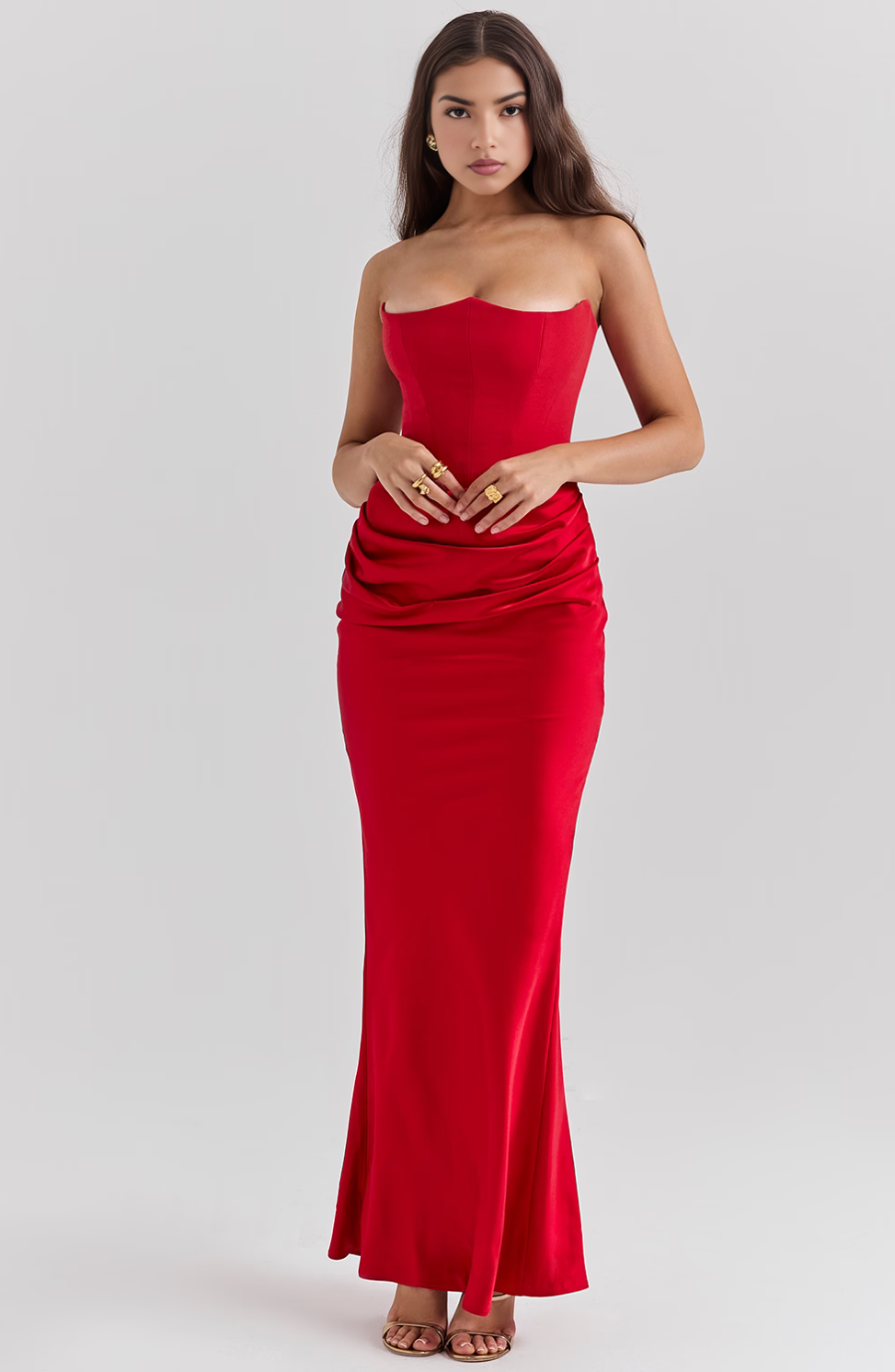 Tessa Strapless Maxi Dress Lightweight Elegant Silhouette Summer