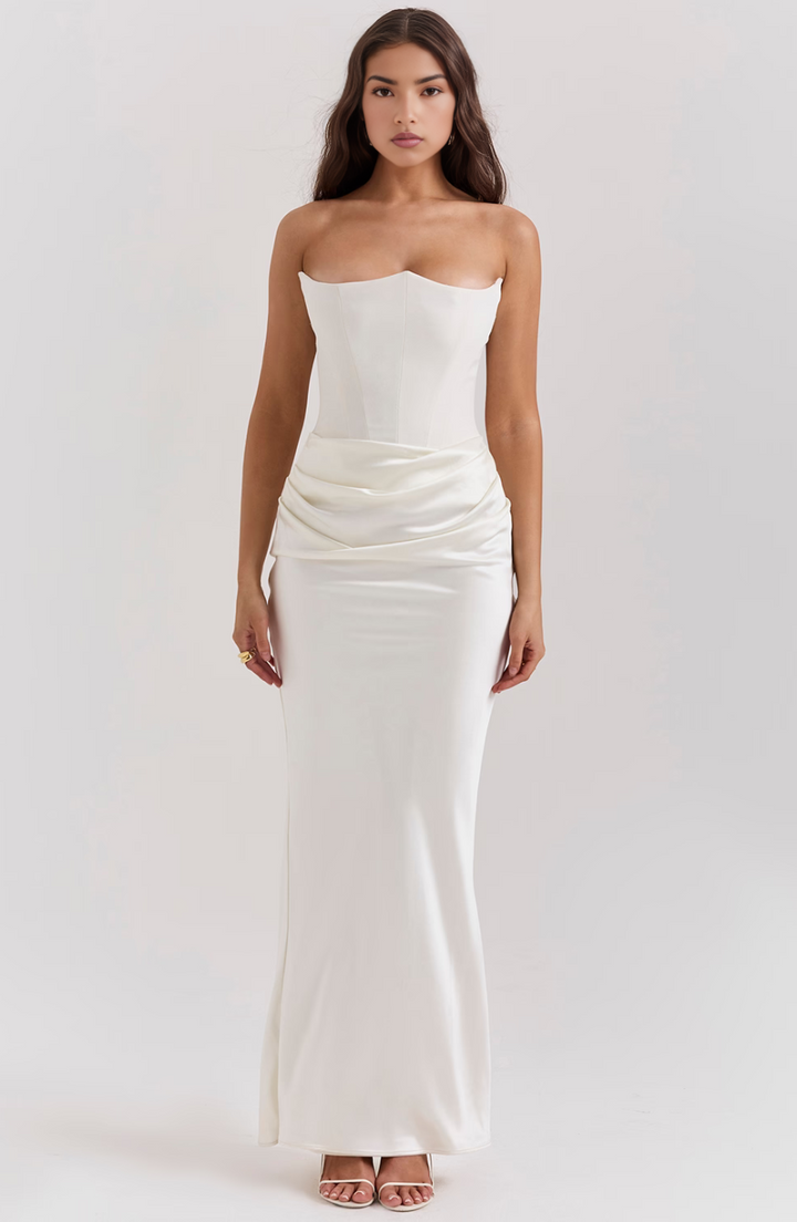 Tessa Strapless Maxi Dress Lightweight Elegant Silhouette Summer