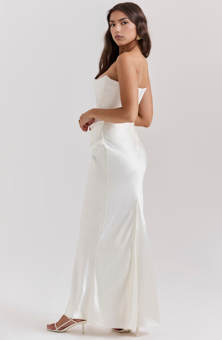 Tessa Strapless Maxi Dress Lightweight Elegant Silhouette Summer