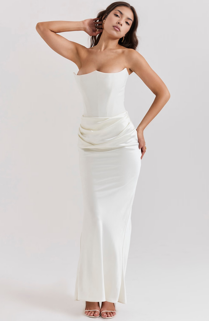 Tessa Strapless Maxi Dress Lightweight Elegant Silhouette Summer
