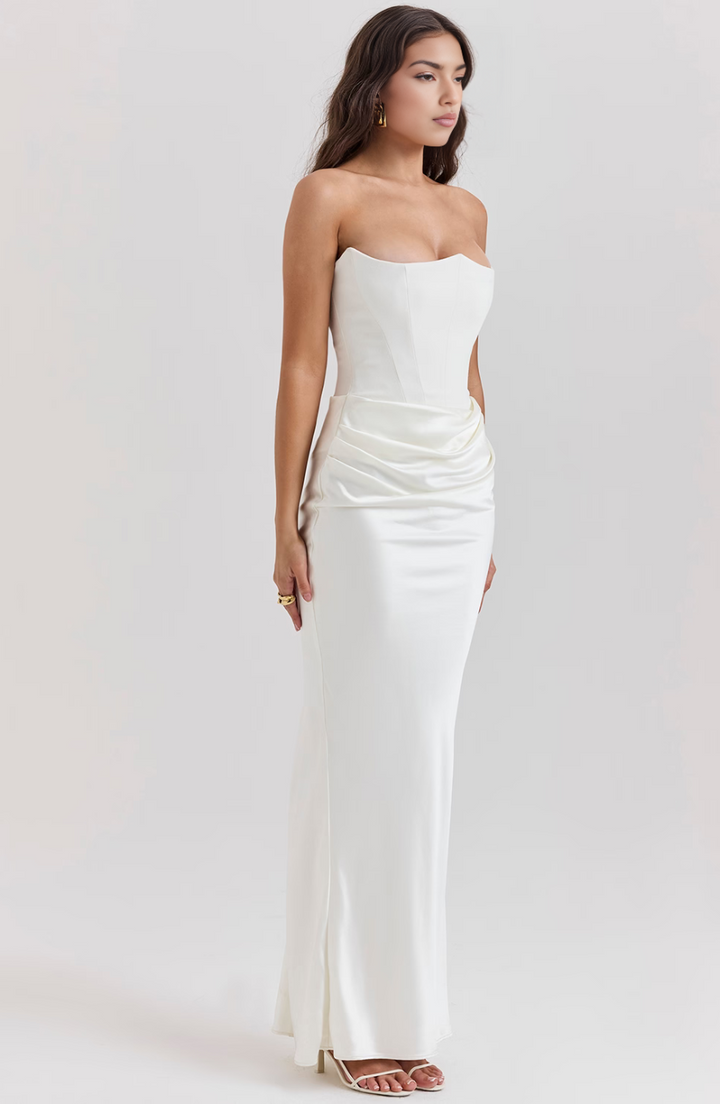 Tessa Strapless Maxi Dress Lightweight Elegant Silhouette Summer