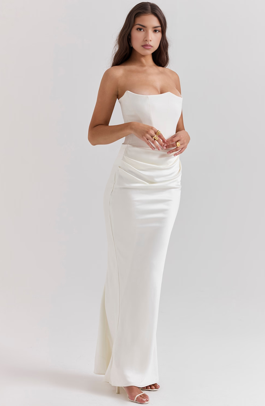 Tessa Strapless Maxi Dress Lightweight Elegant Silhouette Summer