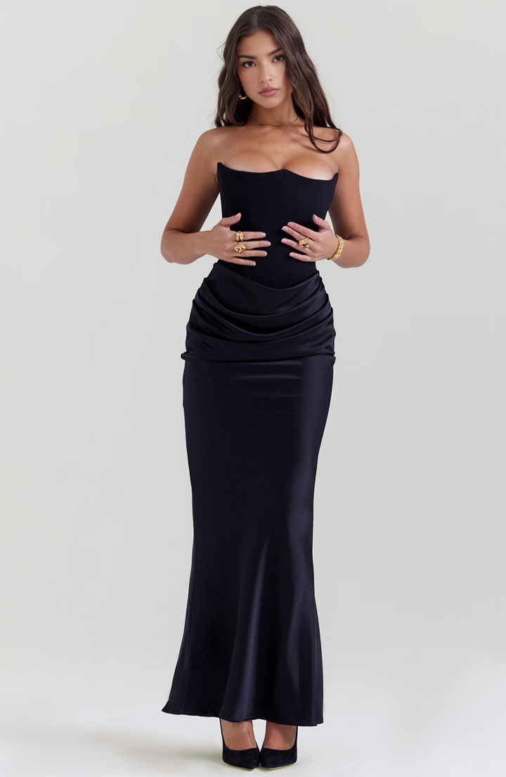 Tessa Strapless Maxi Dress Lightweight Elegant Silhouette Summer