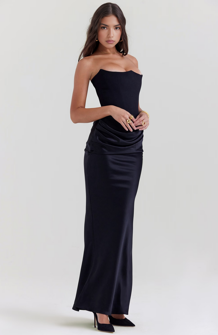 Tessa Strapless Maxi Dress Lightweight Elegant Silhouette Summer