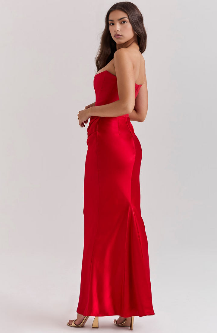 Tessa Strapless Maxi Dress Lightweight Elegant Silhouette Summer