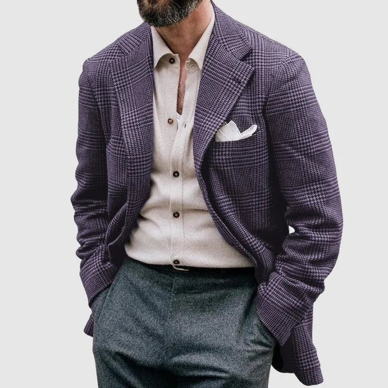 Ethan | Classic Elegant Checkered Men's Blazer 0