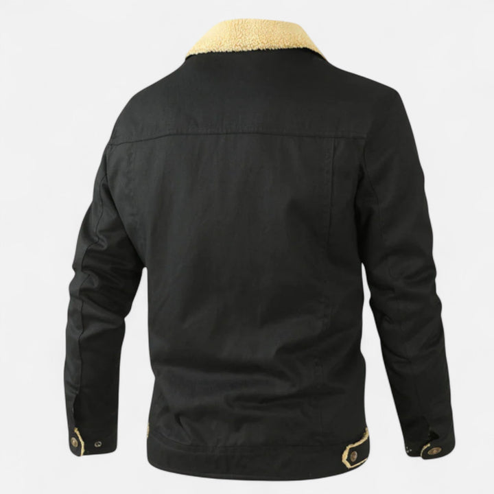 Ethan | Cozy Classic Mens Bomber Jacket with Sherpa Collar 2