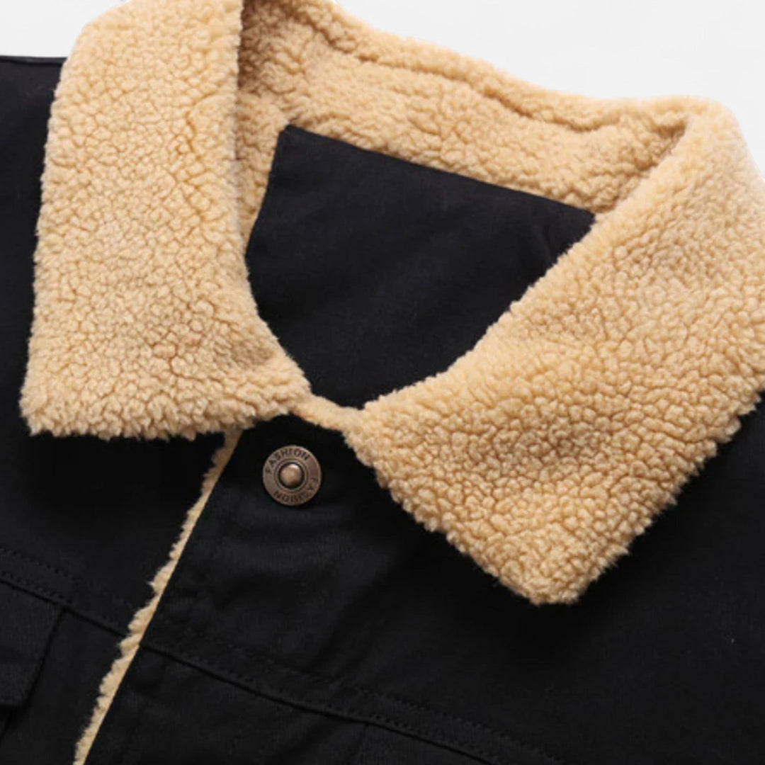 Ethan | Cozy Classic Mens Bomber Jacket with Sherpa Collar 3
