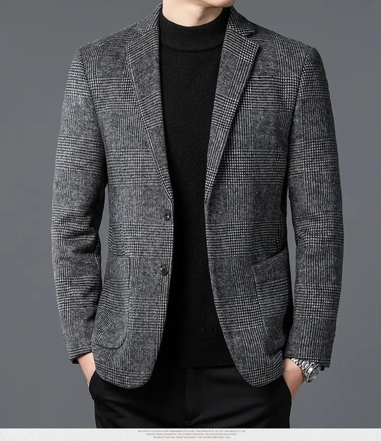 Ethan | Elegant Glen Check Men's Blazer Jacket 2