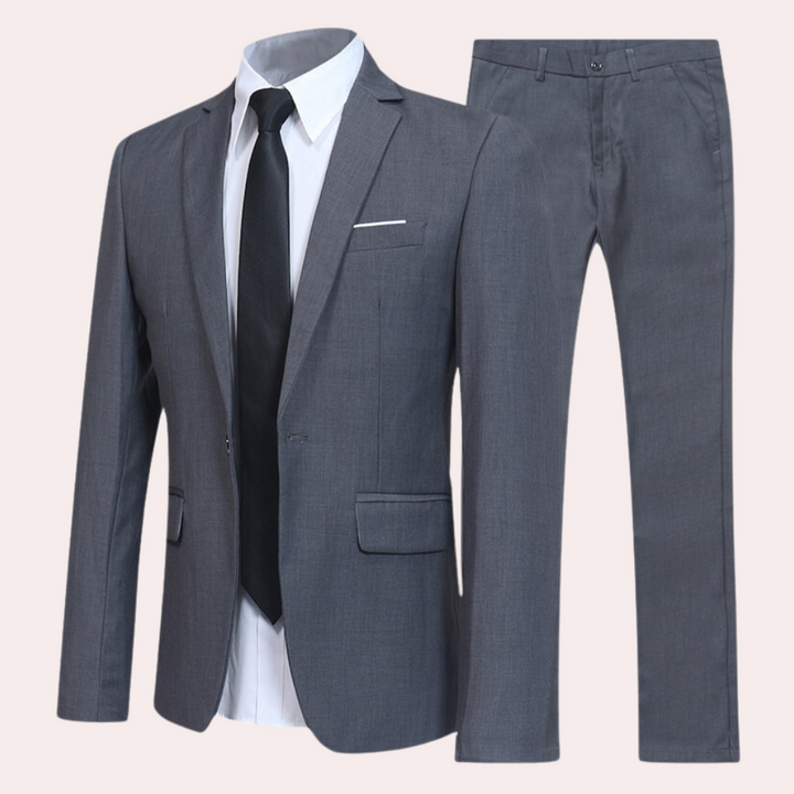 Ethan | Elegant Slim Fit Black Suit for Men and Groomsmen 1