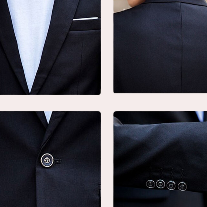 Ethan | Elegant Slim Fit Black Suit for Men and Groomsmen 4