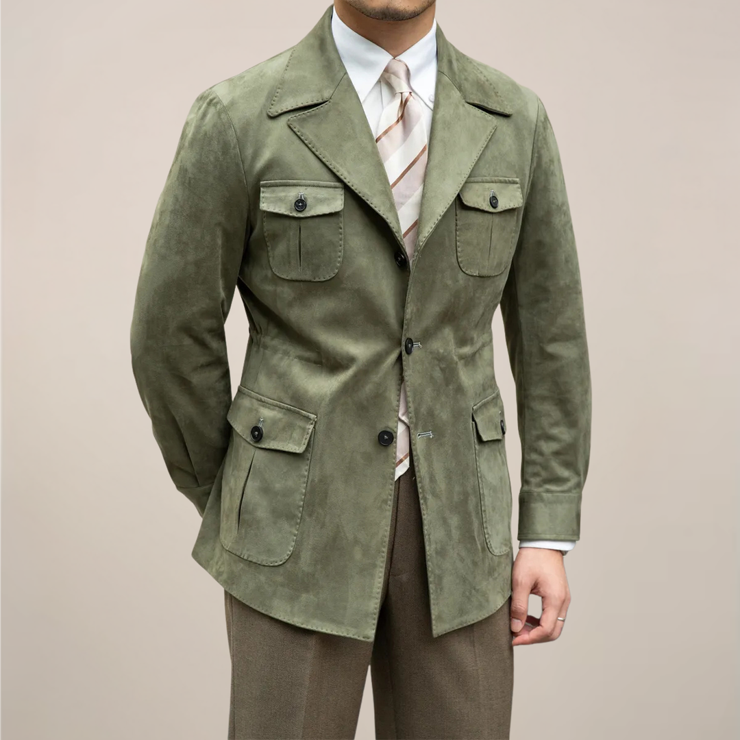 Ethan | Elegant Slim Fit Men's Jacket with Four-Pocket Design 0