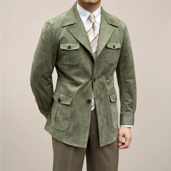 Ethan | Elegant Slim Fit Men's Jacket with Four-Pocket Design 0