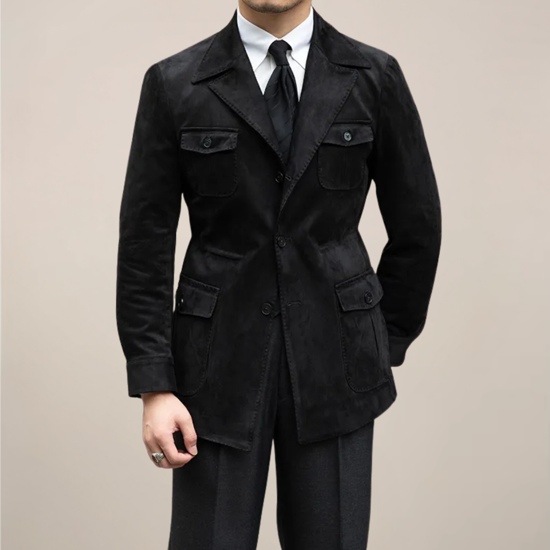 Ethan | Elegant Slim Fit Men's Jacket with Four-Pocket Design 2
