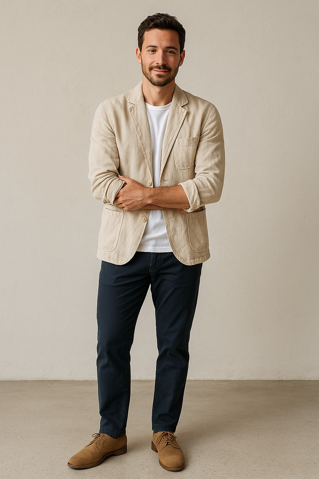 Ethan | Lightweight Casual Linen Blazer Jacket for Spring/Summer 1