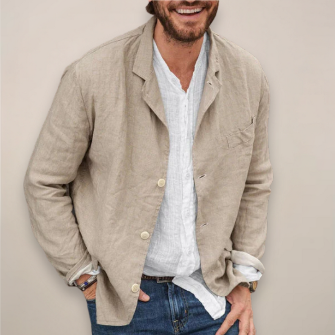Ethan | Lightweight Casual Linen Blazer for Men 0