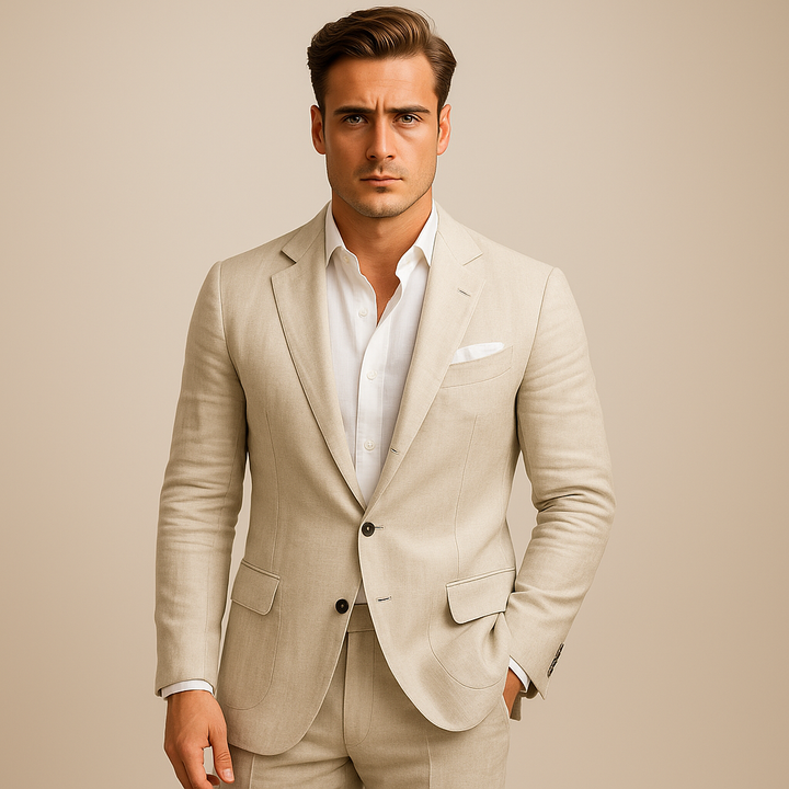 Ethan | Modern Sophisticated Linen Blazer 0