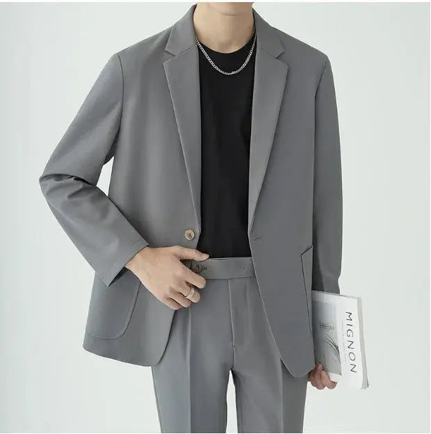 Ethan | Modern Tailored Minimalist Men's Suit Set for All-Season Elegance 2