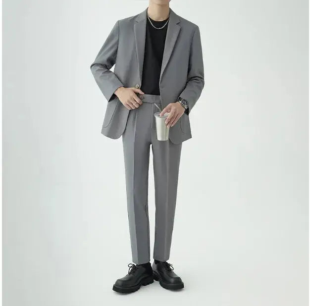 Ethan | Modern Tailored Minimalist Men's Suit Set for All-Season Elegance 6