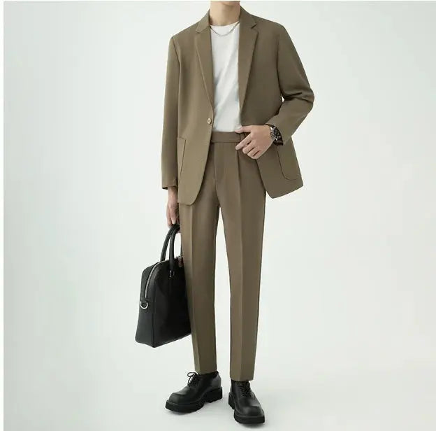 Ethan | Modern Tailored Minimalist Men's Suit Set for All-Season Elegance 7