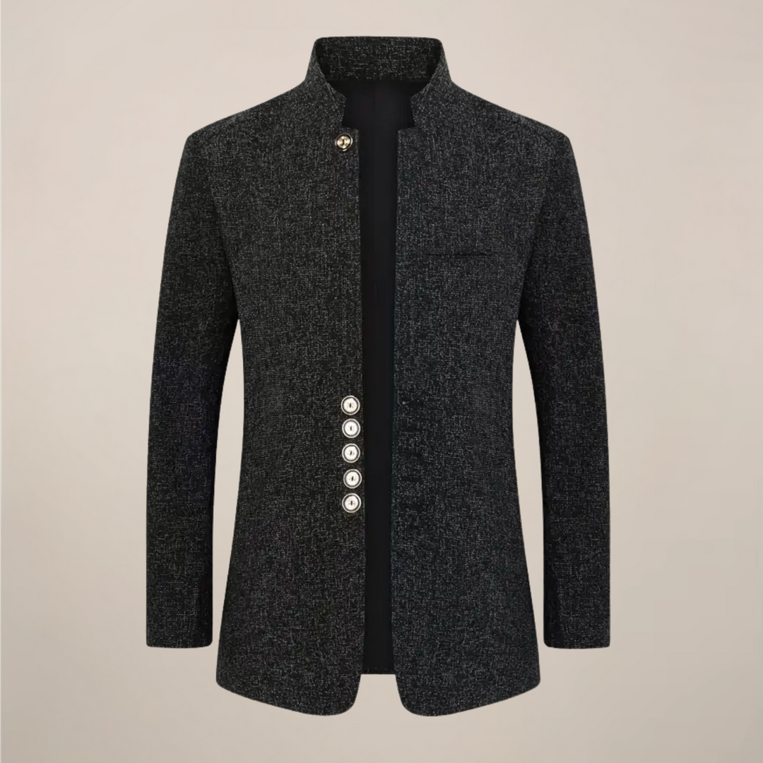 Ethan | Modern Tailored Stand Collar Men's Jacket 3