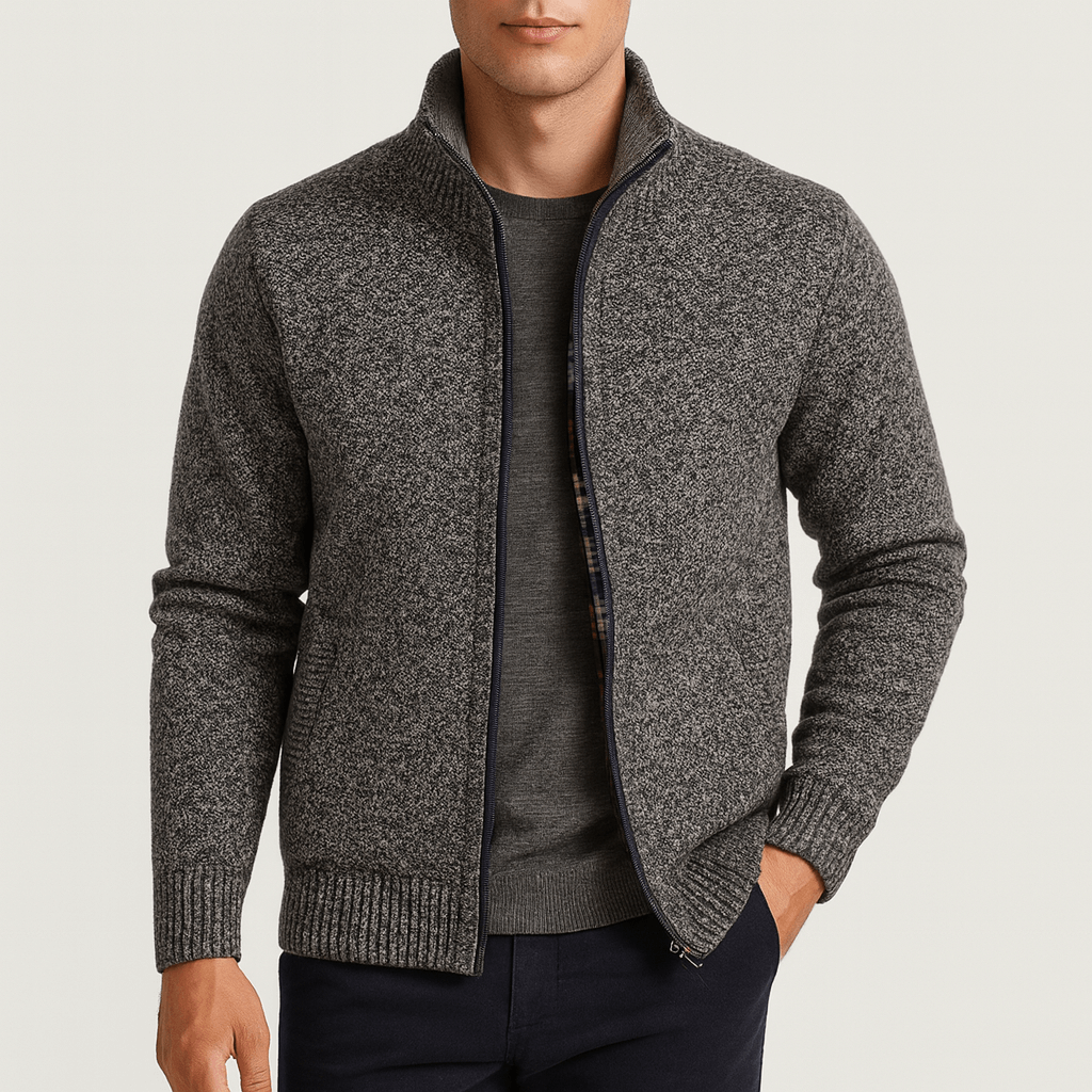 Ethan | Modern Zip-Up Men's Cardigan Sweater 3