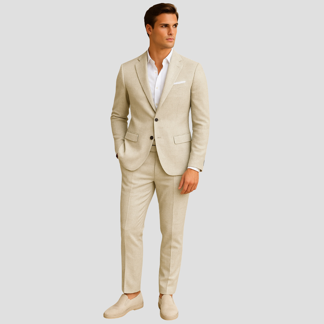 Ethan | Stylish Lightweight Men's Linen Suit for Summer Weddings 0