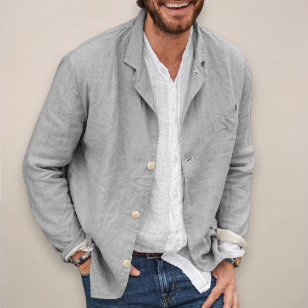 Ethan | Stylish Lightweight Relaxed Fit Linen Blazer 1