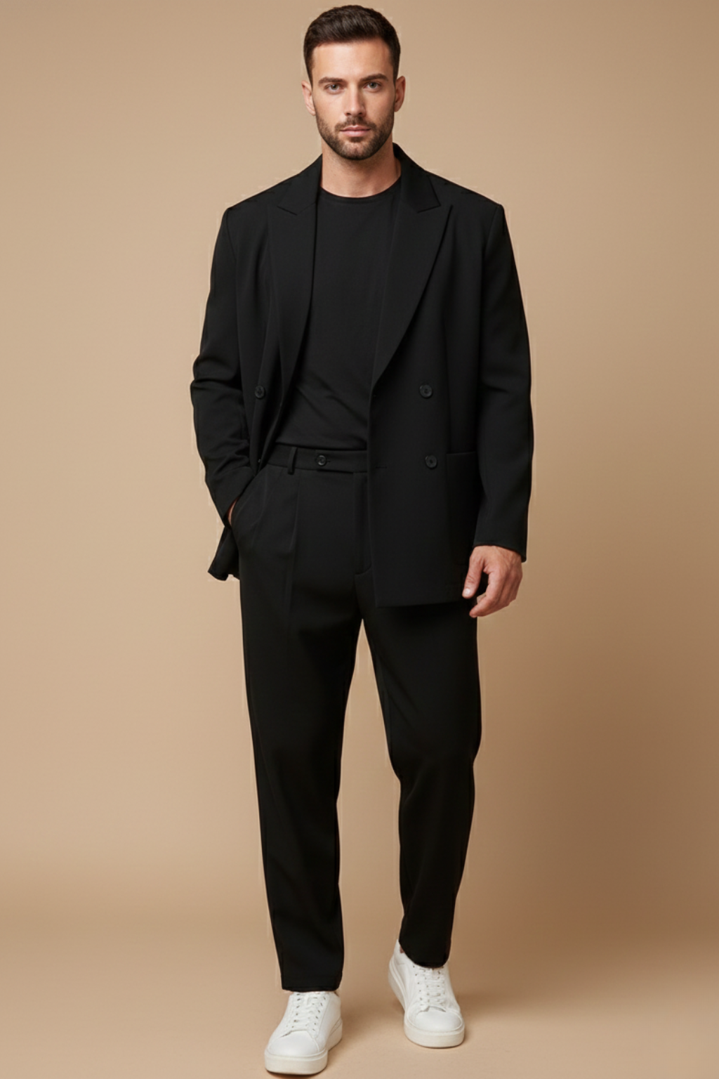 Ethan | Stylish Slim Fit Black Suit for Men 0