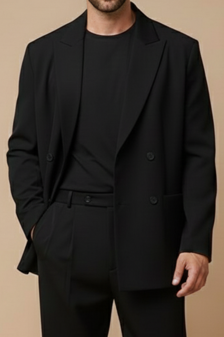 Ethan | Stylish Slim Fit Black Suit for Men 2