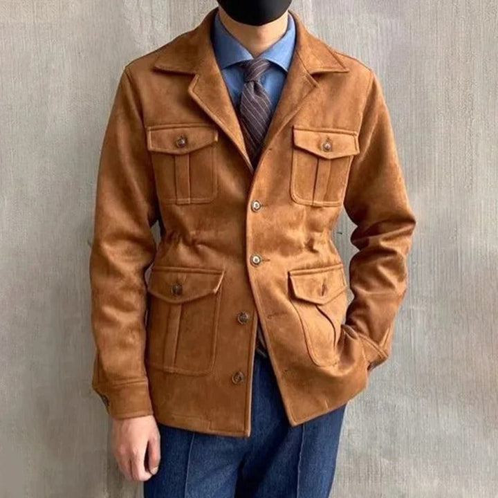 Ethan | Stylish Suede-Look Autumn Hunting Jacket 0