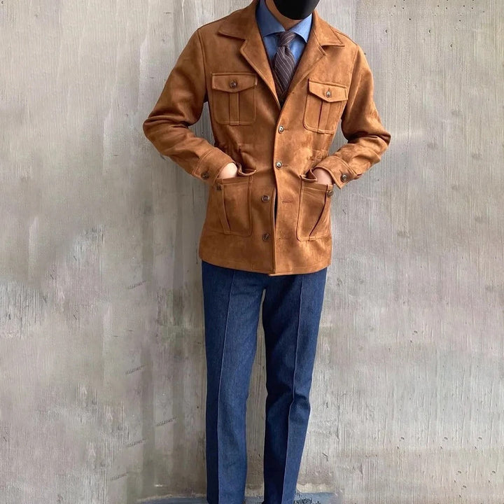 Ethan | Stylish Suede-Look Autumn Hunting Jacket 1