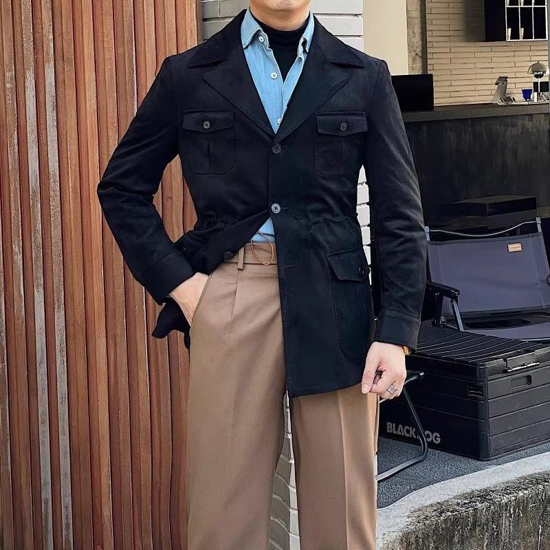 Ethan | Stylish Suede-Look Autumn Hunting Jacket 6