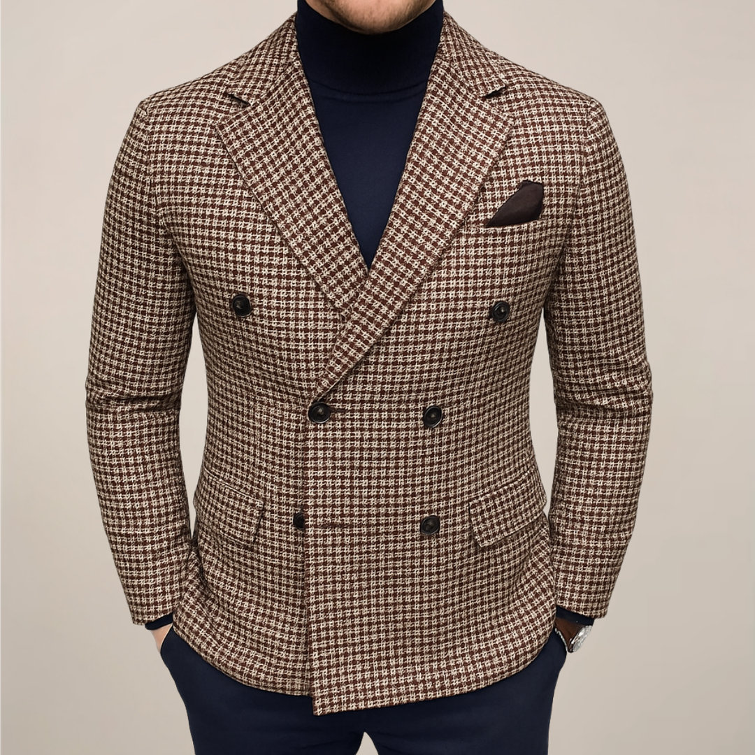 Ethan | Stylish Tailored Checked Men's Blazer 0